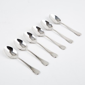 Juego de Cucharas de Acero Inoxidable, Acabado Espejo, Diseño Minimalista, Resistentes al Óxido, para Bodas y Eventos - Product Image 1