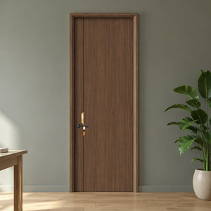 Puerta Interior Impermeable, Diseño Antimoho, Revestimiento de WPC, Puertas de Madera, Diseño Moderno para Baño, Puerta Compuesta de WPC para Interiores - Product Image 6