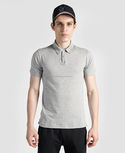 เสื้อเชิ้ตแขนสั้นผู้ชาย ผ้าฝ้ายถัก 100% ระบายอากาศได้ดี แต่งซิป คุณภาพสูง กระดุมลายเรียบ ทรงเข้ารูป ใส่ได้ในฤดูร้อน - Product Image 1