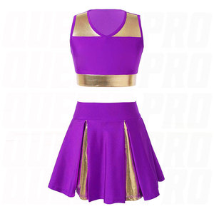 New Arrival Polyester Cheerleading Uniform High Quality Manufacturer Custom Fit Breathable Durable Professional Cheerleading - Product Image 3