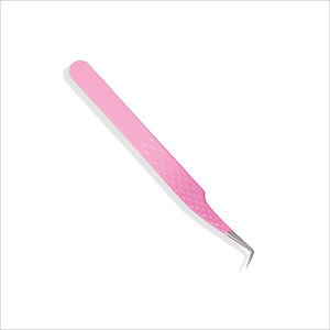 Pinzas Profesionales Duraderas para Pestañas de Acero Inoxidable, Diseño Personalizable OEM, Clip con Punta Dentada Blanca Impresa, Precisión - Product Image 3