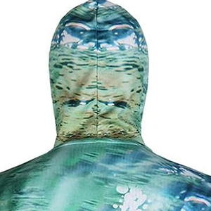 Unisex Hooded Printed Fishing Long Sleeve <b>Hoodie</b> with Mask 100% Polyester UPF 50 Windproof for Hiking <b>Running</b> Swimming - Product Image 2