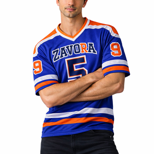 Camiseta de Fútbol Americano de Manga Corta de Malla de Primera Calidad para Hombre, Uniforme de Equipo Transpirable, Nombre y Número Personalizados, Camisetas Deportivas al por Mayor - Product Image 4