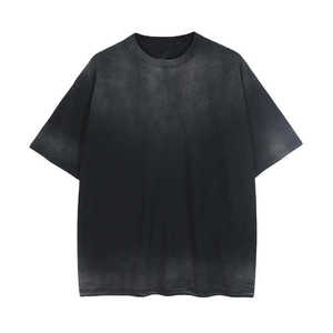 T-shirts pour hommes personnalisés 100 % coton, coupe classique délavée à l'acide, manches courtes, coupe ample, décontractés, respirants, anti-rétrécissement, faible MOQ - Product Image 5
