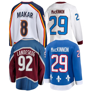 Jersey de Hockey Cosido para Hombre, Mejor Vendido, Cale Makar, Gabriel Landeskog, Nathan MacKinnon, Tallas S-3XL - Product Image 5