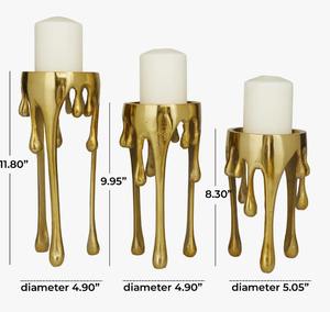 Elegante candelabro moderno de aluminio de 11.8 pulgadas para decoración de mesa en bodas y espacios habitables al mejor precio. - Product Image 6