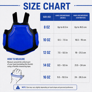 Protège-corps de boxe bleu personnalisé |   Protège-poitrine réglable pour la boxe, le MMA, le Muay Thai et l'entraînement en arts martiaux - Product Image 4