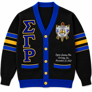 Suéter Cárdigan Varsity de Invierno para Mujer XLISE INTERNATIONAL Personalizado, 100% Algodón, Tejido de Secado Rápido, Botones Cubiertos, Bordado - Product Image 2