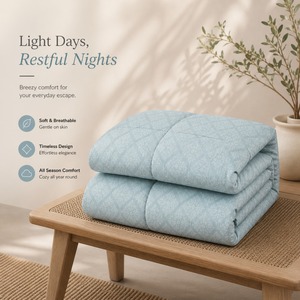 Parures de couette unies 200 GSM, direct usine, douces, légères, couleur unie, pour la maison, l'hôtel et les centres de villégiature - Product Image 3