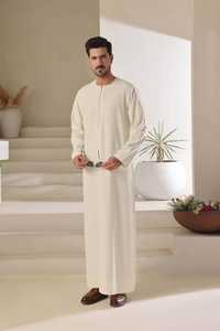 Jubbah Thobe Islámica de Estilo Turco para Hombre, de Secado Rápido, a la Moda, Nuevo Diseño 2026, Transpirable, 100% Algodón, Antiarrugas, en Venta - Product Image 6