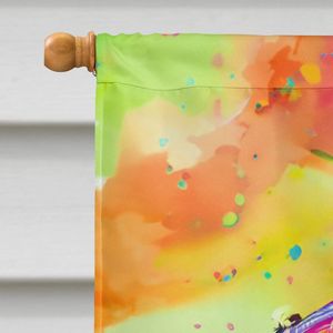 Hippie Dawg gran porche manga poste decorativo patio Banner Multicolor poliéster casa pared colgante ilustraciones Multicolor - Product Image 3