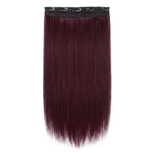 Cabello Humano 100% Remy en Trama, Liso, Rojizo, con Textura de Onda Natural - Product Image 4