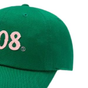 Green Baseball <b>Cap</b> With 1908 Embroidery Graphic Cotton Adjustable <b>Hat</b> Casual Sports Style Outdoor Fashion Headwear For Men Women - Product Image 2