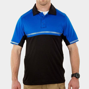 Polo de sécurité unisexe en tissu personnalisé Super Feel – Tenue de travail confortable avec détection des aiguilles et uniforme sans couture thermocollé - Product Image 2