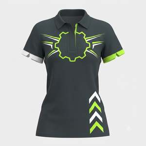 Camisetas Polo para Mujer al por Mayor, Manga Corta, Transpirables, Estilo Urbano, Más Vendidas, Estampadas, Tejido de Punto Técnico - Product Image 2