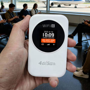 เราเตอร์ WiFi แบบพกพา dnxt 4G พร้อมซิมการ์ดเราเตอร์ซิมการ์ด4G เราเตอร์ Wi-Fi แบบพกพา3000mAh Type-C 300Mbps LCD สำหรับ<span class=keywords><strong>ใช้</strong></span>งานกลางแจ้ง - Product Image 1