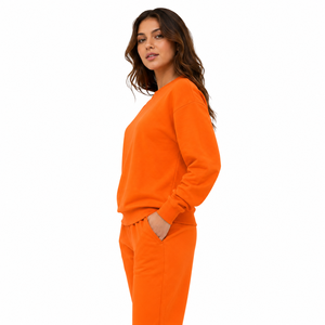 Sweat-shirt femme haut de gamme, vêtement décontracté, coupe ample, intérieur en polaire doux et respirant, tissu doux et chaud, mode quotidienne, confort. - Product Image 4