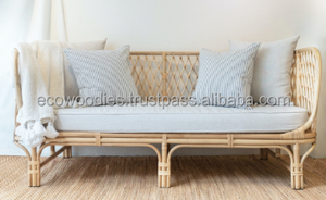Sofá de Bambú Moderno de 3 Plazas, Ecológico, para Dormitorio, Villa, Jardín, Comedor, Uso Interior y Exterior, Superventas - Product Image 6