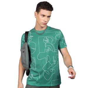 Gran oferta de ropa de calle de lujo para hombre, camiseta de alta calidad de secado rápido, talla grande personalizada, diseño de Hip Hop impreso - Product Image 1