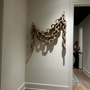 Decoración de Pared con Cadena de Eslabones de Resina en Forma de Búho, Hecha a Mano, Ecológica, con Patrón Art Deco, para Habitaciones - Venta al Por Mayor - Product Image 1