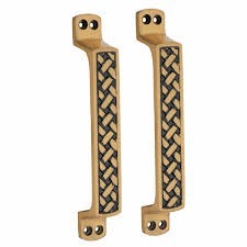 Manija de Puerta Vintage, Tirador Metálico Resistente para Puerta Principal, Gabinete, Cajón, Herrajes para el Hogar e Interiores - Product Image 1