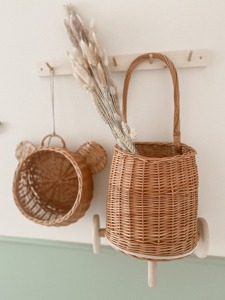 Panier de rangement rond en osier fait main, étagère en rotin naturel écologique, multifonctionnel et moderne, fabriqué à Hanoï - Product Image 5