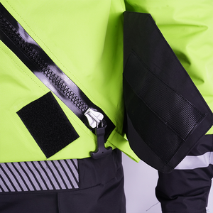Vêtements de travail haute visibilité pour hommes, uniforme de sécurité en polyester, réfléchissant, coupe-vent, résistant à l'eau, résistant à l'abrasion, combinaison de protection - Product Image 5
