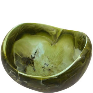 Bol à salade de luxe en résine bleue, vaisselle écologique, compatible lave-vaisselle, léger, idéal pour la maison, l'hôtel, le restaurant, les fêtes - Product Image 1