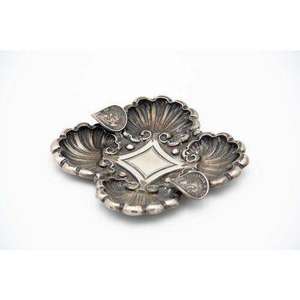 Silver Stainless Steel <b>Ashtray</b> With shells Luxury <b>Portable</b> Non Slip Office Home Cigar Smokeless <b>Ashtray</b> Anti Rust <b>Ashtray</b> - Product Image 1