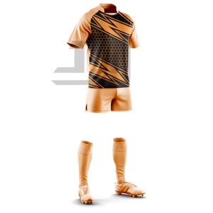ชุดแข่งรักบี้ JAMEZ SPORTS แบบสั่งทำพิเศษ ปักลาย 3 มิติ เสื้อเจอร์ซีย์และกางเกงขาสั้นแบบระเหิดสี 100% โพลีเอสเตอร์ น้ำหนักเบา ทนทาน ระบายอากาศได้ดี - Product Image 5