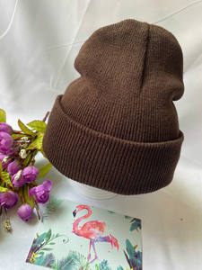 Wholesale Custom Logo Men's Knit <b>Beanie</b> <b>Wool</b> Knit <b>Beanie</b> Fold Over <b>Beanie</b> Factory Price Low MOQ Export - Product Image 3