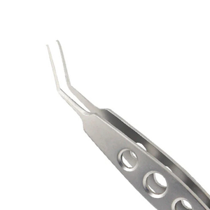 Pinzas de Capsulorrexis Utrata de 10.5cm con Punta Angular de 11mm, de Acero Inoxidable, Reutilizables, Manuales, con Certificación CE, para Microcirugía Oftálmica - Product Image 4