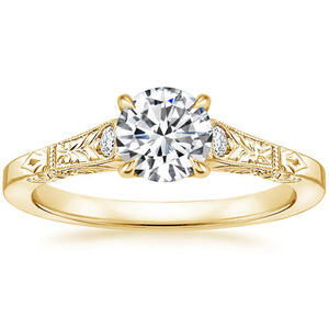 Classic Diamond <b>Ring</b> <b>Crafted</b> from 14K Rose Gold - Product Image 5