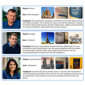 New 3D dọc bức tranh tường UV máy in phun tường trong nhà & Ngoài trời trực tiếp tường Hình ảnh máy với i1600 đầu in - Product Image 5