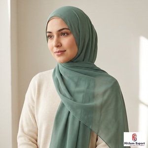 Chiffon Hijab Scarf Soft <b>Silk</b> Feel <b>Head</b> <b>Wrap</b> Shawl Custom Fabric OEM ODM Textile Manufacturer Export - Product Image 5