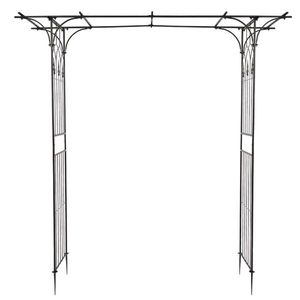 Flat Roof Wrought Iron Arches <b>Plant</b> Climbing <b>Frame</b> and Garden Trellis for Fencing & Gates - Product Image 5