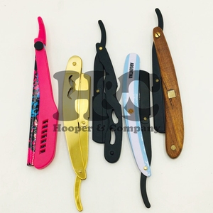 Custom Design Handle Barber <b>Razors</b> Color Full Handle Changeable Blade <b>Razor</b> Salon Stainless Steel Top Private Logo Accept - Product Image 6