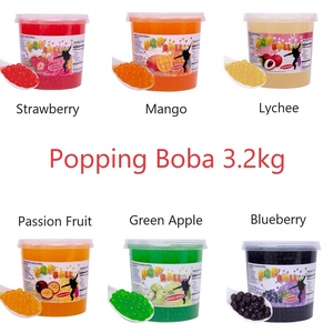 Perlas de Tapioca Negra para Té de Burbujas, Ingredientes para Bebidas de Boba, 3.2 kg, 4 Recipientes, Caja, 12 Meses de Duración - Product Image 3