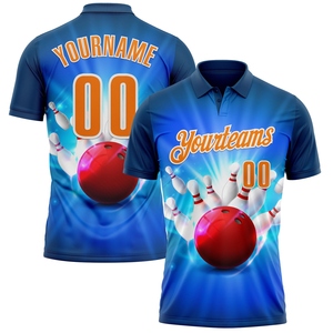 Wholesale Direct OMMIZ INDUSTRY Custom Aqua <b>Orange</b>-White Performance Vapor Golf <b>Polo</b> Shirt - Product Image 6