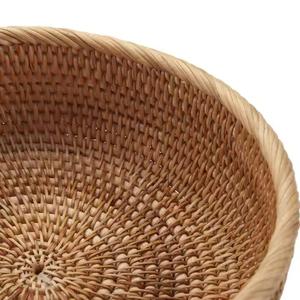 Home Decor Storage Basket Eco-Friendly Bamboo and Natural Rattan <b>Square</b> Shape for Home Use - Product Image 1