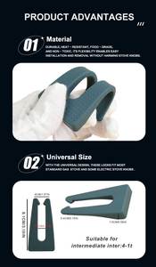 ชุดที่ล็อคหัวเตาแก๊สกันรั่ว6ชิ้น, อุปกรณ์สำหรับความปลอดภัยในเตาอบกุญแจสำหรับเตาก๊าซขนาดสากล - Product Image 5