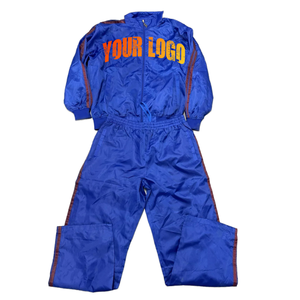 Chándal de nailon personalizado para hombre, conjunto de chándal deportivo con cremallera, chaqueta cortavientos de dos piezas, Jersey, chándal para correr para hombre - Product Image 1