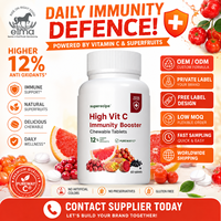 Elma Food Private Label Immuniteit Ondersteunende Tabletten Hoog in Vitamine C Fruitextract Veganistisch Melkvrij 60 stuks Aangepaste Flesverpakking