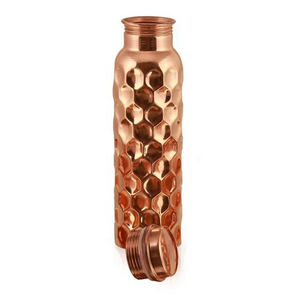 Botella de agua para el cuidado de la salud hecha de cobre puro, botella de cobre al por mayor, botella de cobre India - Product Image 2