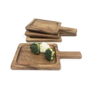 ถาดไม้อะคาเซียสำหรับเสิร์ฟพร้อมไม้พายสำหรับชีส - Product Image 1