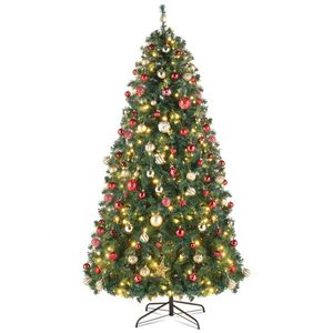 Cây thông Noel tự động 10ft chất liệu PVC, 1200 đèn nhiều màu sắc ấm áp, 10 chế độ điều khiển từ xa, 5090 nhánh, màu xanh lá cây - Product Image 1