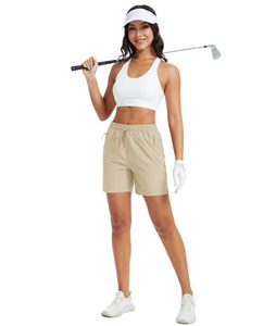 Women's Hiking Shorts <b>Elastic</b> <b>Waist</b> Quick Dry Lightweight Athletic Running Golf Casual Workout Outdoor Sports Active Shorts - Product Image 4