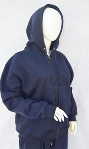 <b>Navy</b> Tracksuit Sportswear Set Custom Branding <b>Jogger</b> Jacket Pants Wholesale Factory Manufacturer Private Label OEM ODM 100% - Product Image 2
