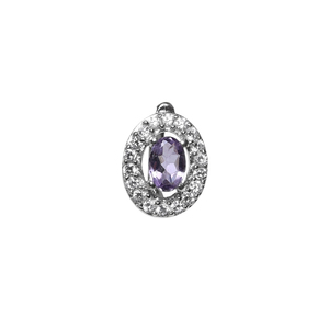 Conjunto de Joyería de Plata 925 con Amatista para Mujer, Set de Regalo con Colgante y Pulsera, con Sello 925, Conjunto de Joyería Moderno - Product Image 3