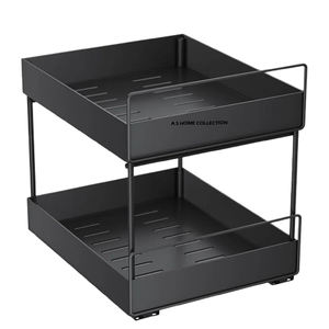 Estantes y Unidades de Almacenamiento de Metal de Acero Inoxidable al Precio Más Bajo, Modernos, de Doble Nivel, Flotantes y de Pie, para Uso Doméstico - Product Image 2